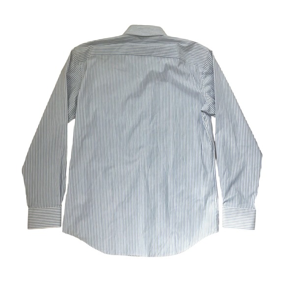 BUGATCHI Comfort Stretch Striped Long Sleeve Button Down Men’s size 16 34/35 - Picture 2 of 6